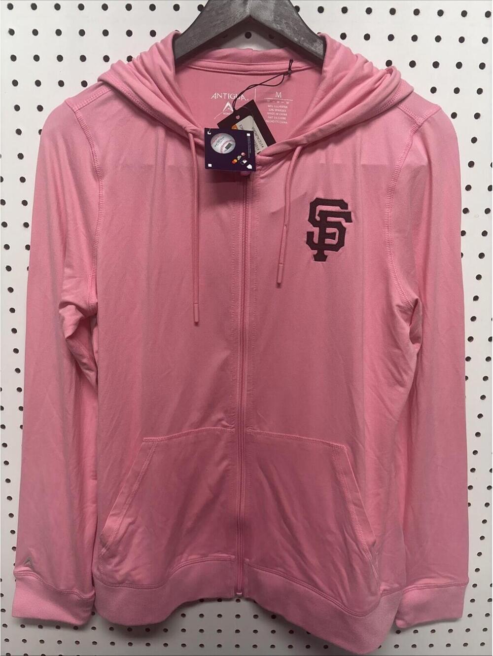 San Francisco Giants Advance Antigua Hoodie Womens Pink Medium